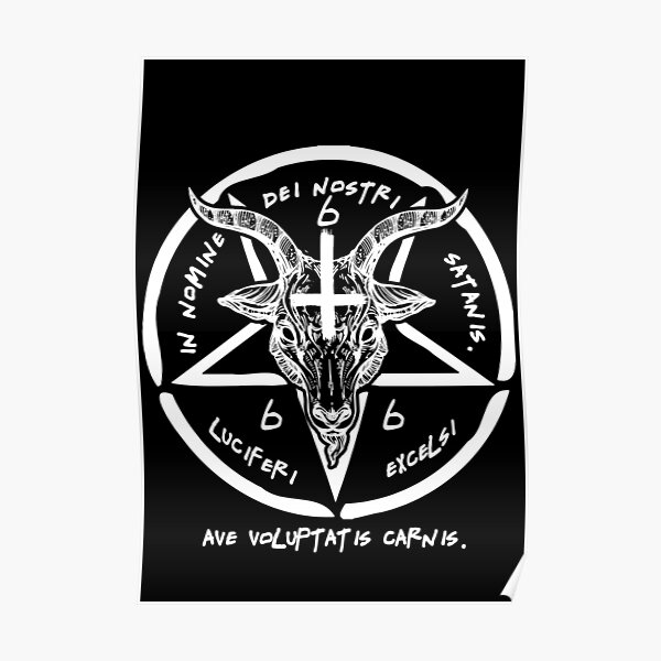 BAPHOMET - SIGIL OF SATAN - THE OCCULT Poster
