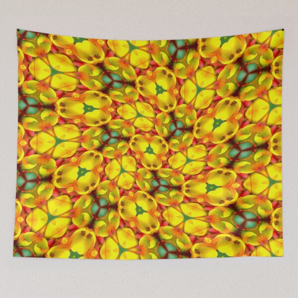 Item preview, Bright Yellow Flower Pattern designed and sold by Patternflower.