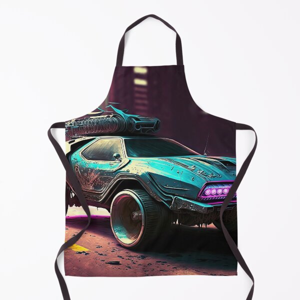 Item preview, Racing car with a bizarre old vintage look in a city of neon lights designed and sold by mrlongfield.