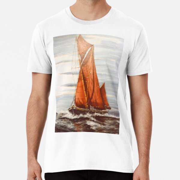 Item preview, THAMES SAILING BARGE 'MAY' AT SEA designed and sold by Mackenzie Moulton International Artist .