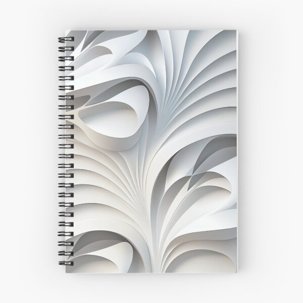 Item preview, White Smooth Modern Pattern Digital Painting designed and sold by CodeAndColors.