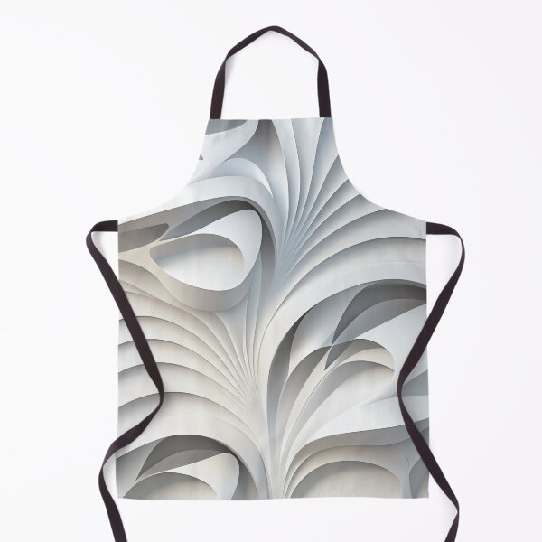 Item preview, White Smooth Modern Pattern Digital Painting designed and sold by CodeAndColors.