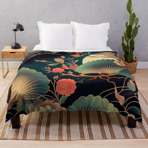 Item preview, Aesthetic Beautiful Asian Pattern Digital Painting designed and sold by CodeAndColors.