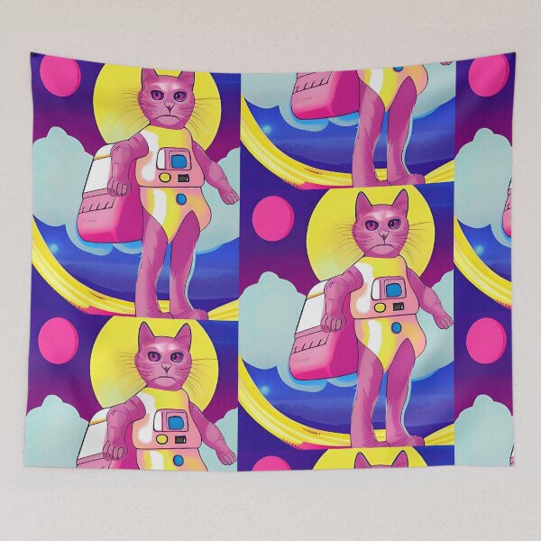 Item preview, Space Kitten. Feline catstronaut designed and sold by Neo-Expression.
