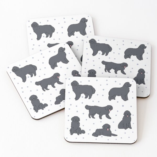 Item preview, Newfoundland dog illustration pack designed and sold by Yarafantasyart.
