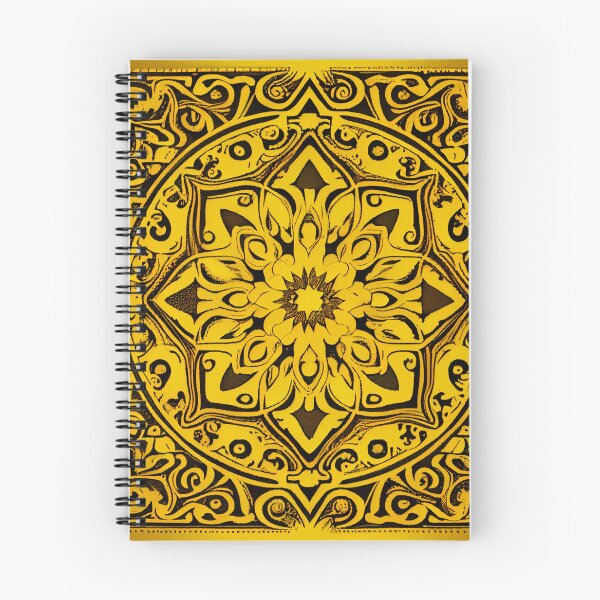 Item preview, Yellow Traditional Pattern Digital Painting designed and sold by CodeAndColors.