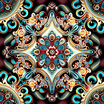 Vorschaubild zum Design Bejeweled California Chic Pattern Digital Painting von CodeAndColors