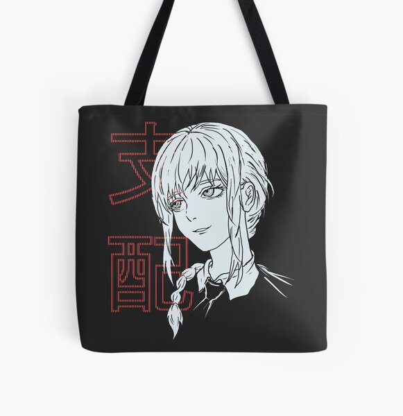 Chainsaw Man Bags - Pochita Black Canvas Crossbody Bags