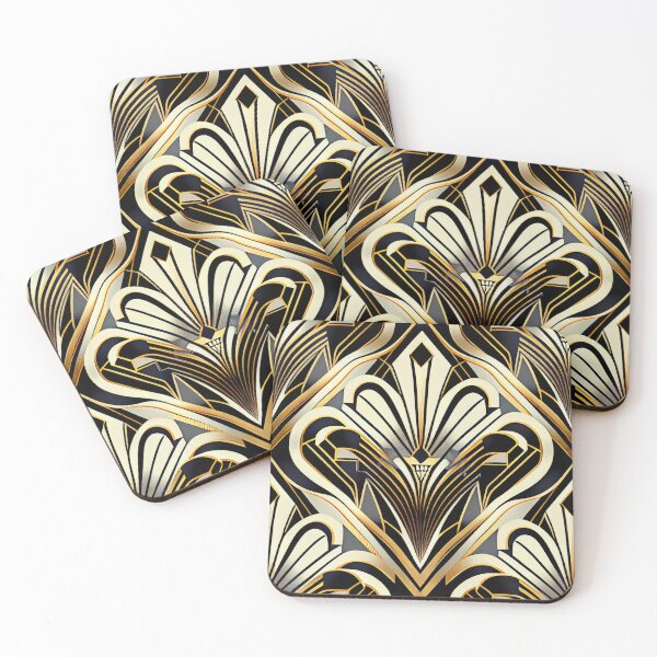 Item preview, Soft Classic Brilliant Art Deco Pattern Digital Painting designed and sold by CodeAndColors.