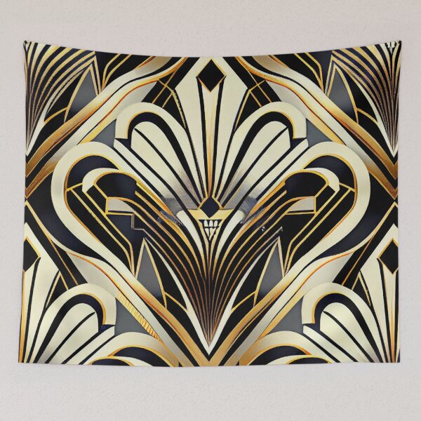 Item preview, Soft Classic Brilliant Art Deco Pattern Digital Painting designed and sold by CodeAndColors.