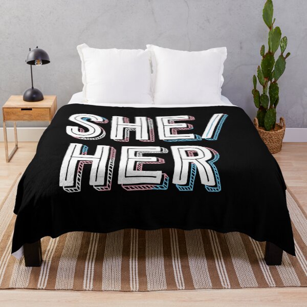 Item preview, She Her Pronouns Transgender LGBT Trans Pride Awareness designed and sold by QueenOfPrint.