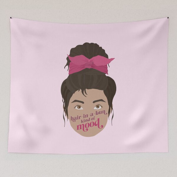 Item preview, Hair In a Bun Kind of Mood Pink Women Empowerment designed and sold by dailycake.