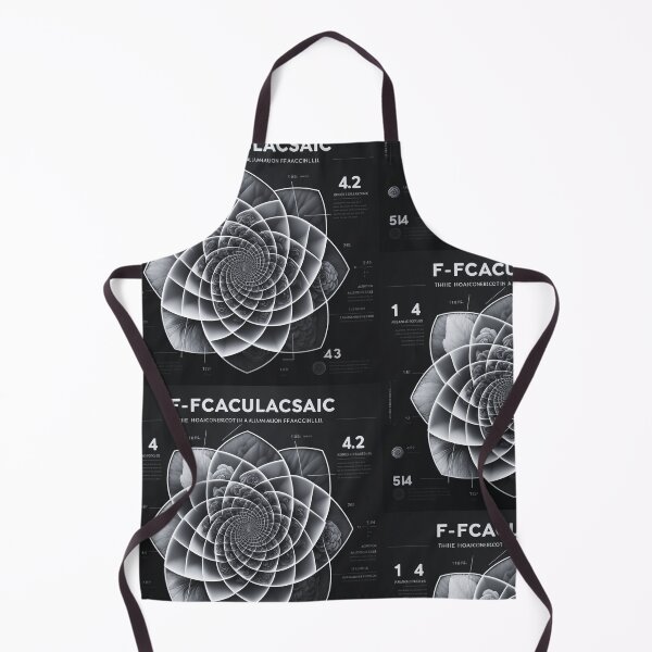 Item preview, Fibonacci Style Infographic Black White Abstract designed and sold by RAGANADesign.