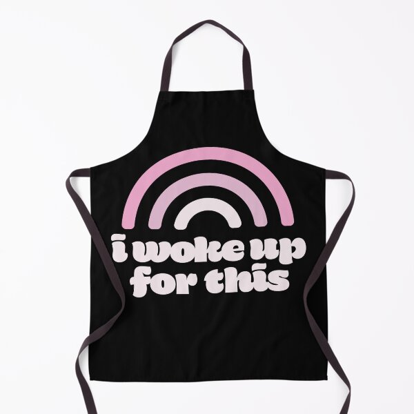 Item preview, Woke Up For This Pink Tone Rainbow Text Typography Design designed and sold by SleepingInCo.