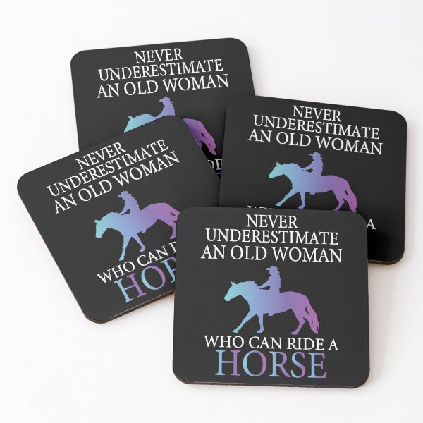Item preview, Never Underestimate An Old Woman Who Can Ride A Horse - Funny Horse Mom designed and sold by Creative Angel.