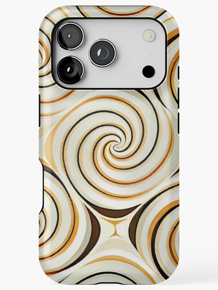 Aperçu 1 sur 4. Coque iPhone avec l'œuvre Swirling Modern Farmhouse Pattern Digital Painting créée et vendue par CodeAndColors.