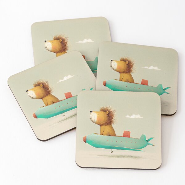 Item preview, A lion in a little plane designed and sold by Desmond Lundi.