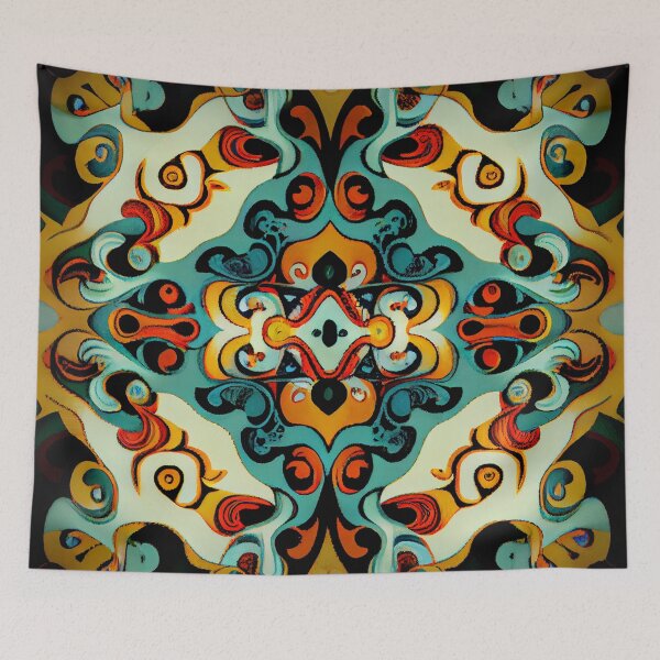 Aperçu de l'œuvre Thick Imagined Transitional Pattern Digital Painting créée et vendue par CodeAndColors.