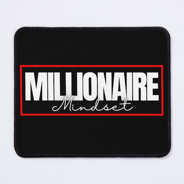 Item preview, Millionaire Mindset red frame poster designed and sold by KingsManKind.