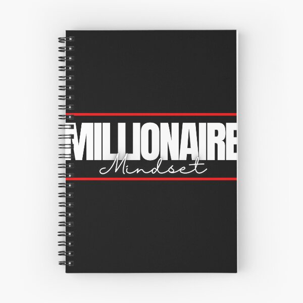 Item preview, Millionaire Mindset red frame poster designed and sold by KingsManKind.