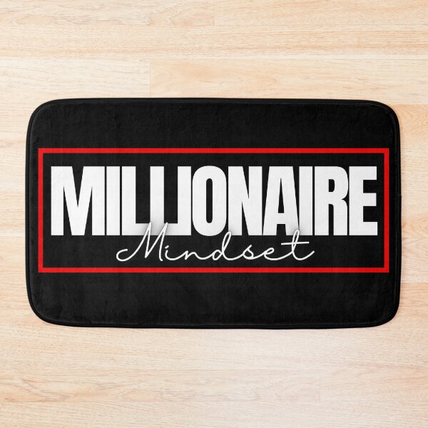 Item preview, Millionaire Mindset red frame poster designed and sold by KingsManKind.