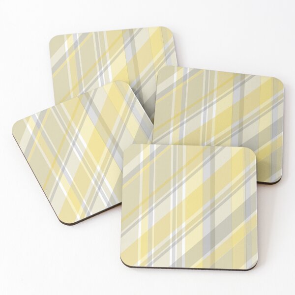 Item preview, Tartan - Diagonal Tartan Pastel Yellow designed and sold by Quooki.