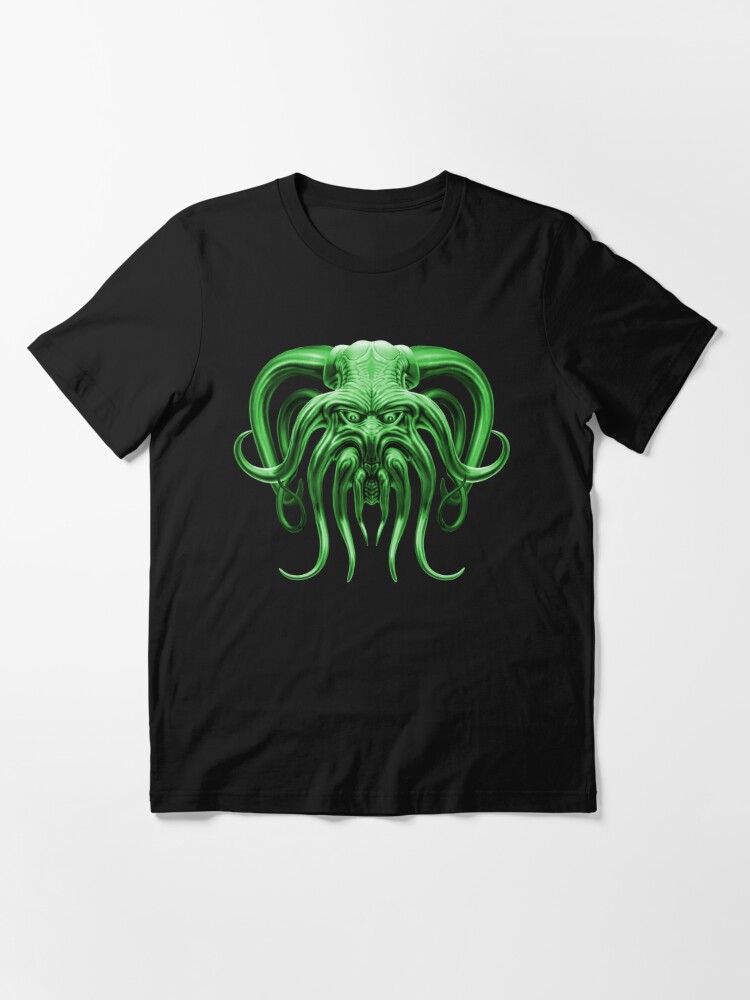 Alternate view of Cthulhu in Green Essential T-Shirt