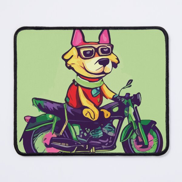 Item preview, Cool Dog Riding a Motorbike designed and sold by quonsepto.