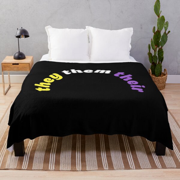 Item preview, They Them Their Pronouns Gender Non-Binary Pride designed and sold by QueenOfPrint.