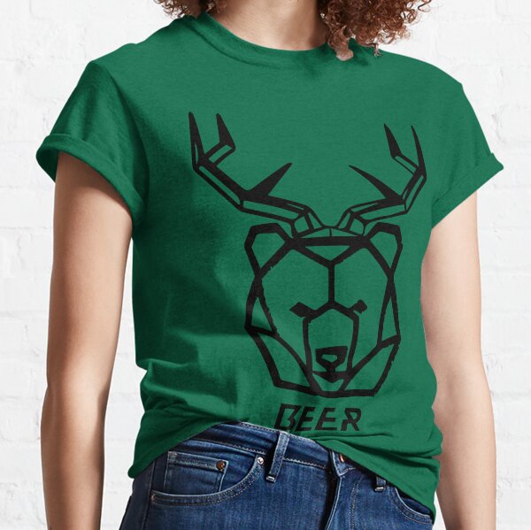 Bear + Deer =  Beer! Funny Hunting Animal Lover Shirts: Cool Beer Gifts Classic T-Shirt