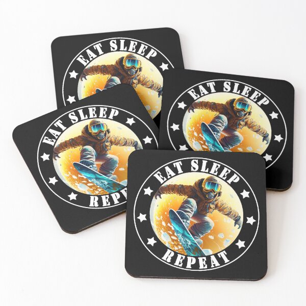 Item preview, Eat sleep snowboarding repeat 1 designed and sold by Chardo55.