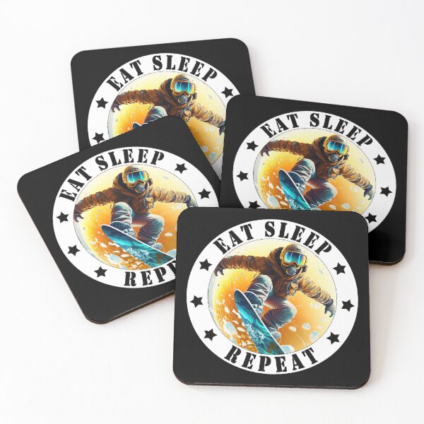 Item preview, Eat sleep snowboarding repeat 2 designed and sold by Chardo55.