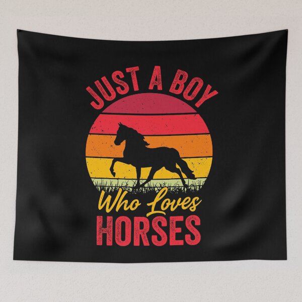 Item preview, Just A Boy Who Loves Horses - Funny Horse Boy designed and sold by Creative Angel.
