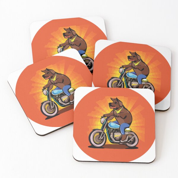 Item preview, Dog Riding a Motorbike designed and sold by quonsepto.