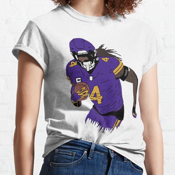 Dalvin Cook Football Paper Poster Vikings T-Shirt - Listentee