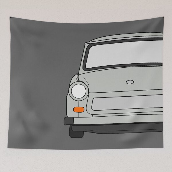 Item preview, Trabant 601 front alaska grey color designed and sold by EdimDesign.