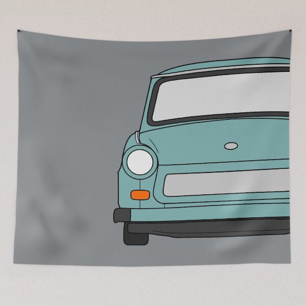 Item preview, Trabant 601 front pastel blue color designed and sold by EdimDesign.
