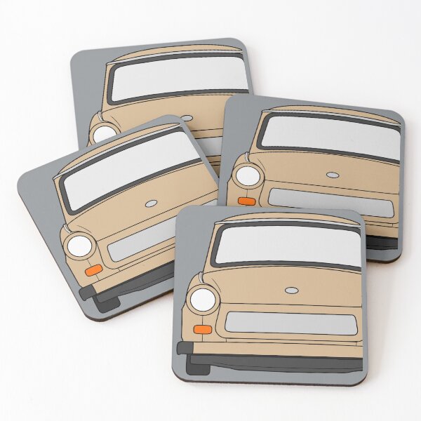 Item preview, Trabant 601 front pastel brown color designed and sold by EdimDesign.