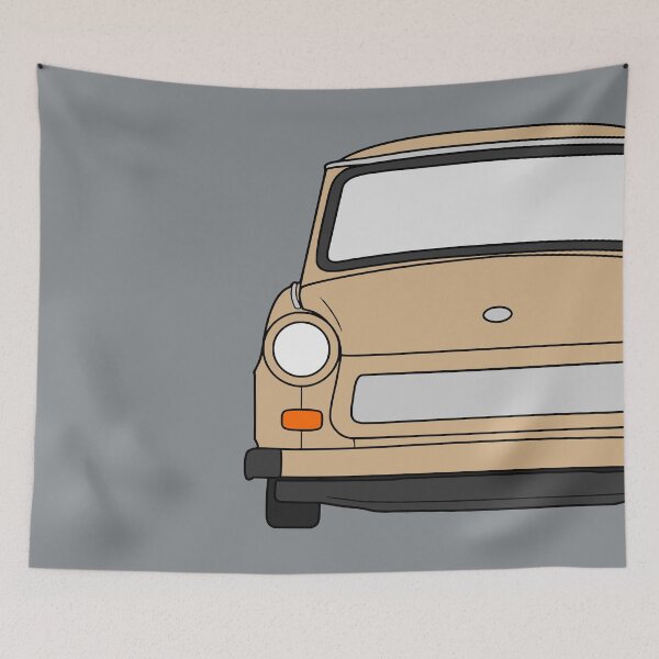 Item preview, Trabant 601 front pastel brown color designed and sold by EdimDesign.