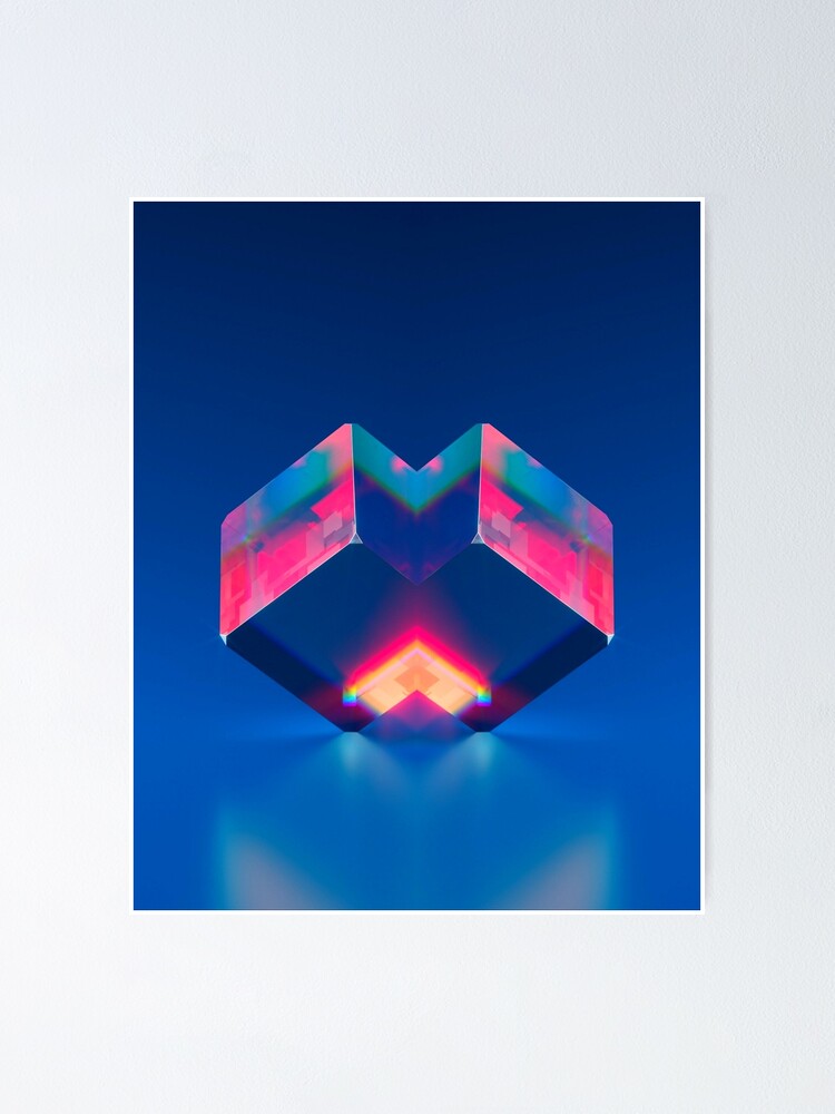 "Digital Abstract 3D art. Futuristic cubes" Poster for Sale by Neo