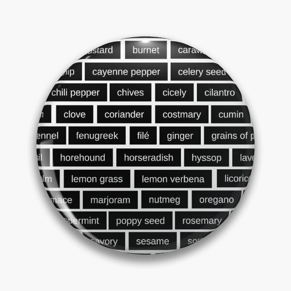 Item preview, 70 spice and herb labels on black background designed and sold by Coffee Lifestyle.