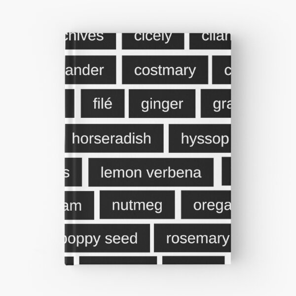 Item preview, 70 spice and herb labels on black background designed and sold by Coffee Lifestyle.