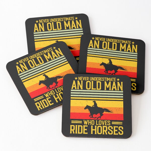 Item preview, Never Underestimate An Old Man Who Loves Ride horses - Funny Horse Gift designed and sold by Creative Angel.