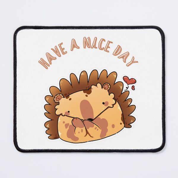 Item preview, Have a nice day cute hedgehog hearts designed and sold by MinOriCozyShop.