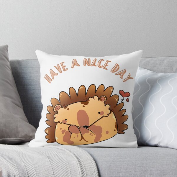 Item preview, Have a nice day cute hedgehog hearts designed and sold by MinOriCozyShop.