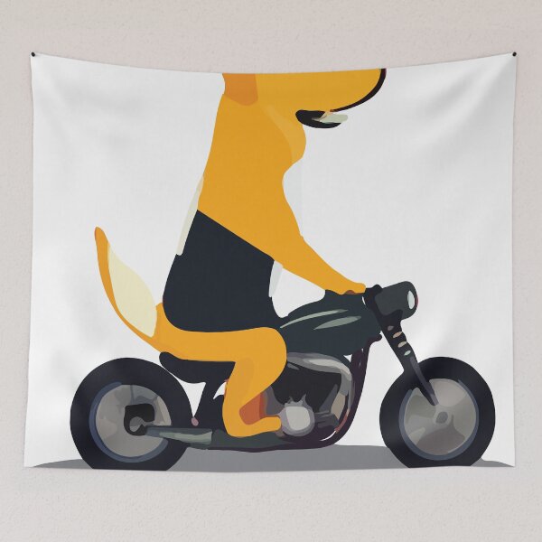 Item preview, Dog Riding a Motorcycle designed and sold by quonsepto.