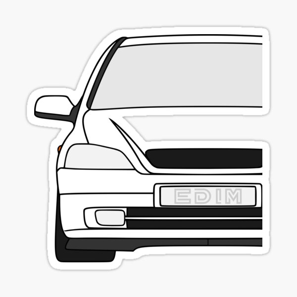 Silhouette Opel Astra G » Stickerinsel - Autoaufkleber und  Fahrzeugbeschriftung