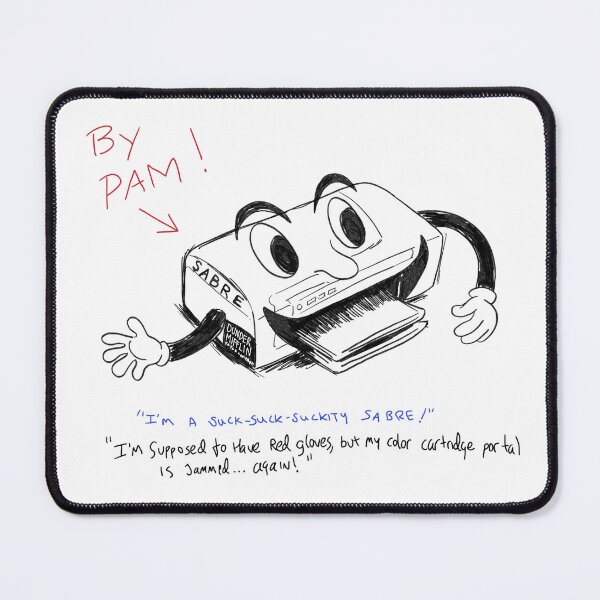 Item preview, Pam’s Sabre Printer Drawing designed and sold by thebcarts.