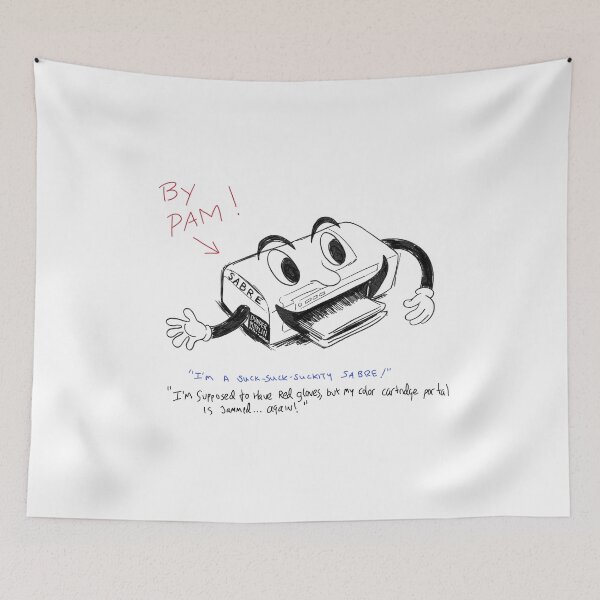Item preview, Pam’s Sabre Printer Drawing designed and sold by thebcarts.