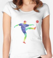 Football - Futebol Women's Fitted Scoop T-Shirt